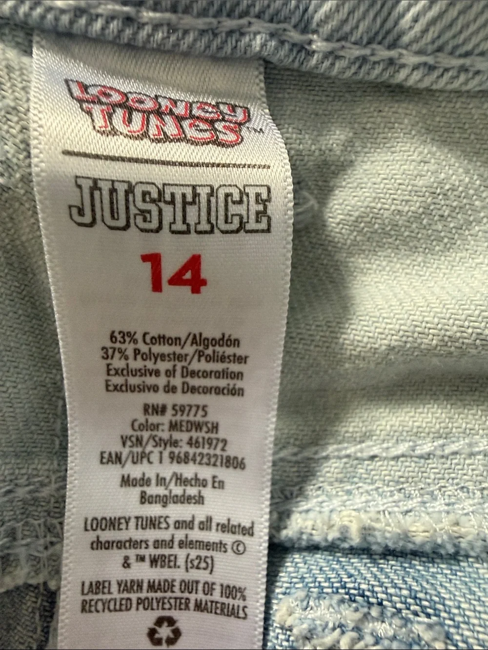 Justice looney tunes
